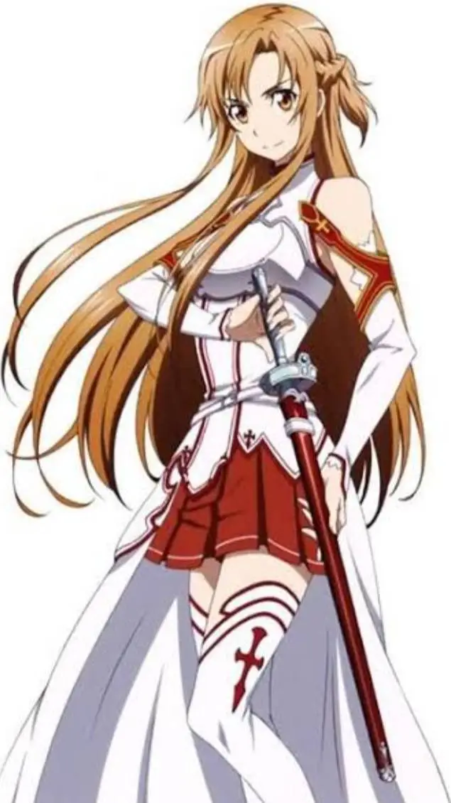 ai character: asuna yuuki  background