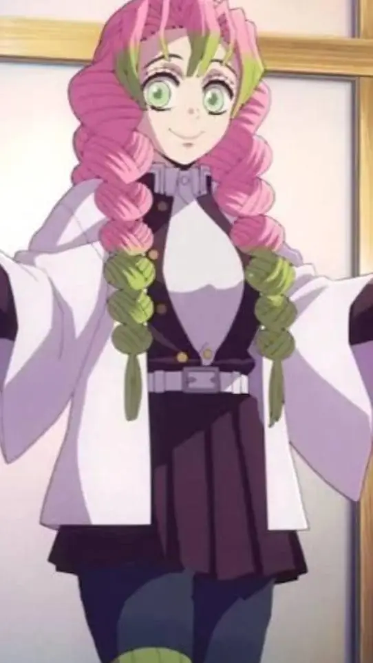 ai character: mitsuri kanroji  background