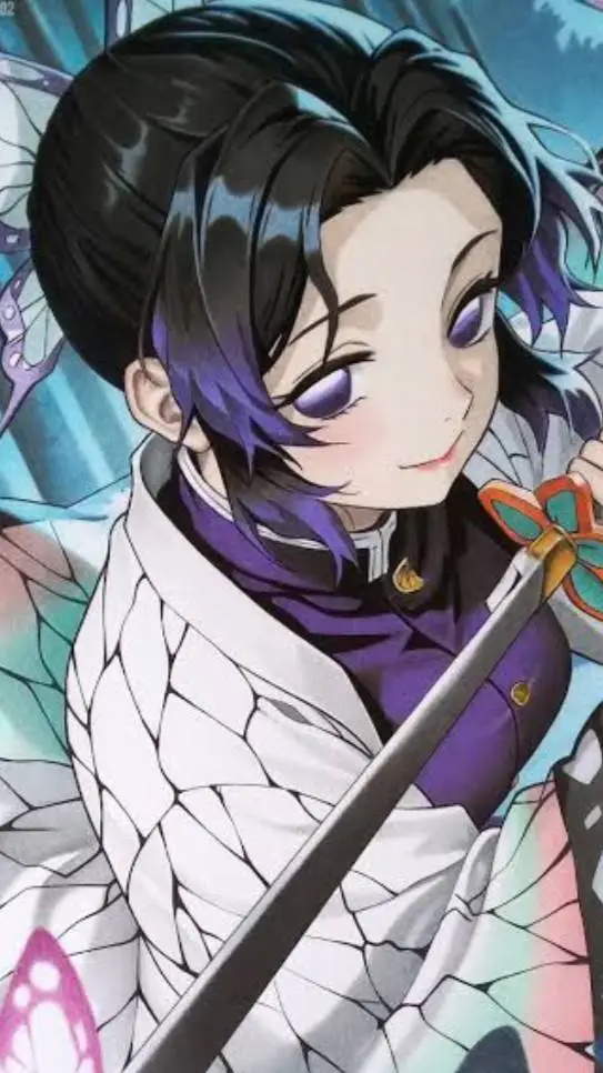 ai character: Shinobu kocho  background