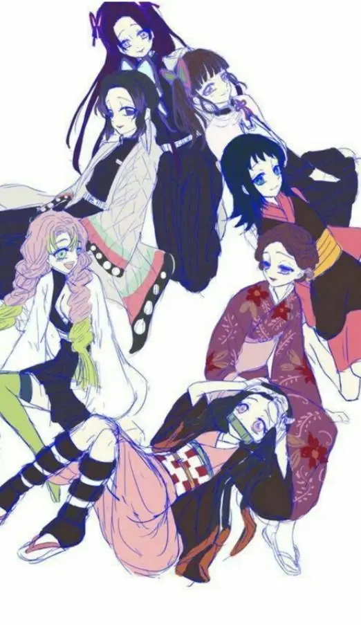 ai character: Las chicas d kny💗💕 background