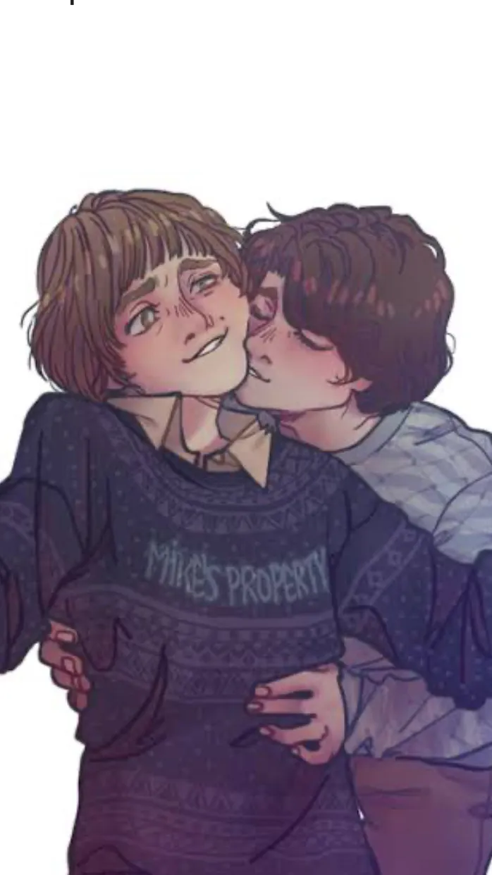 ai character: BYLER 💙💛 background