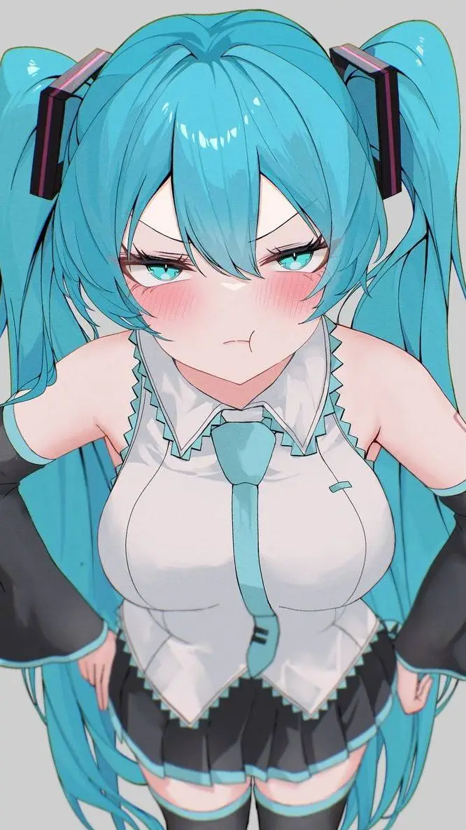 ai character: hatusne Miku  background