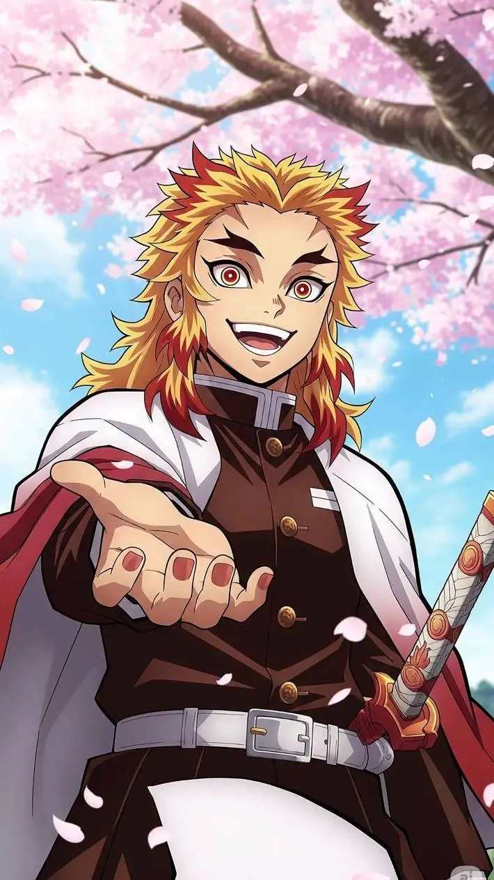 ai character: kyojiro rengoku  background