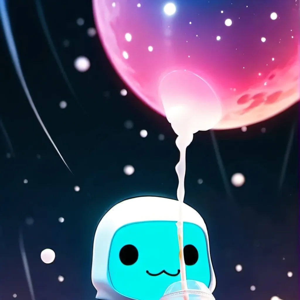 chat with ai character: small pink guy 