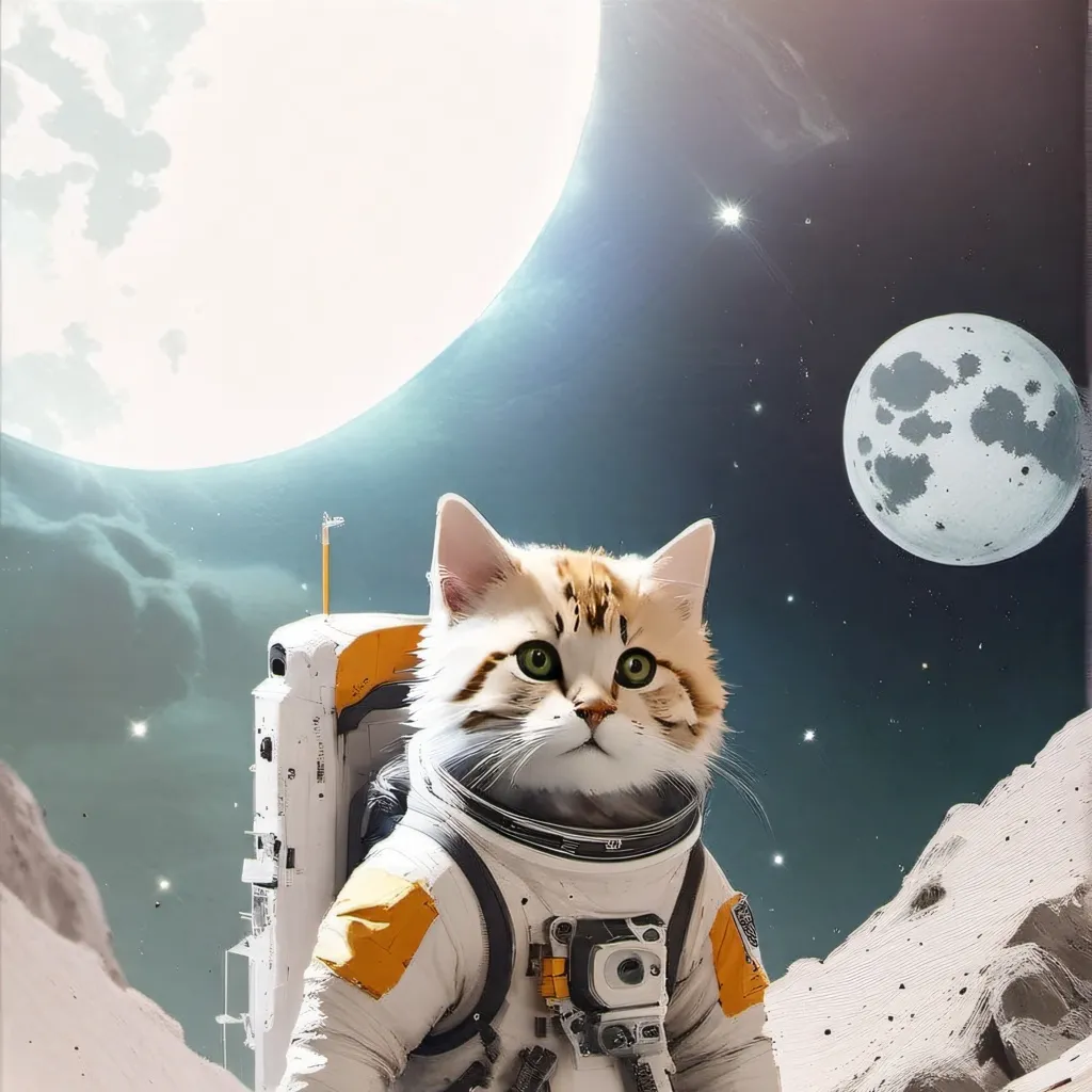 chat with ai character: Space cat