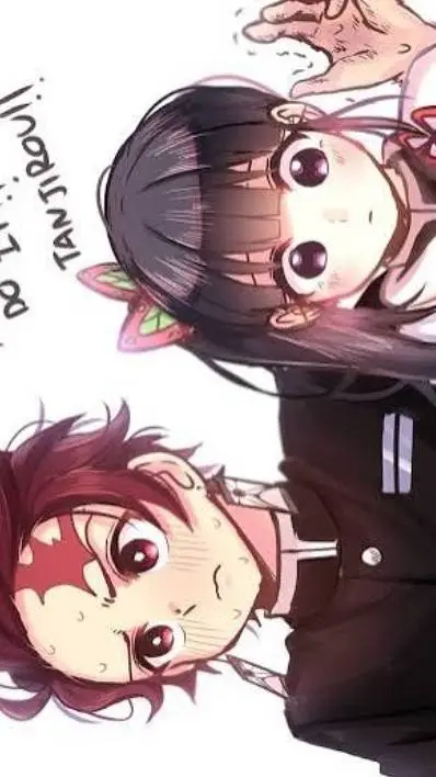 ai character: kanao y tanjiro background