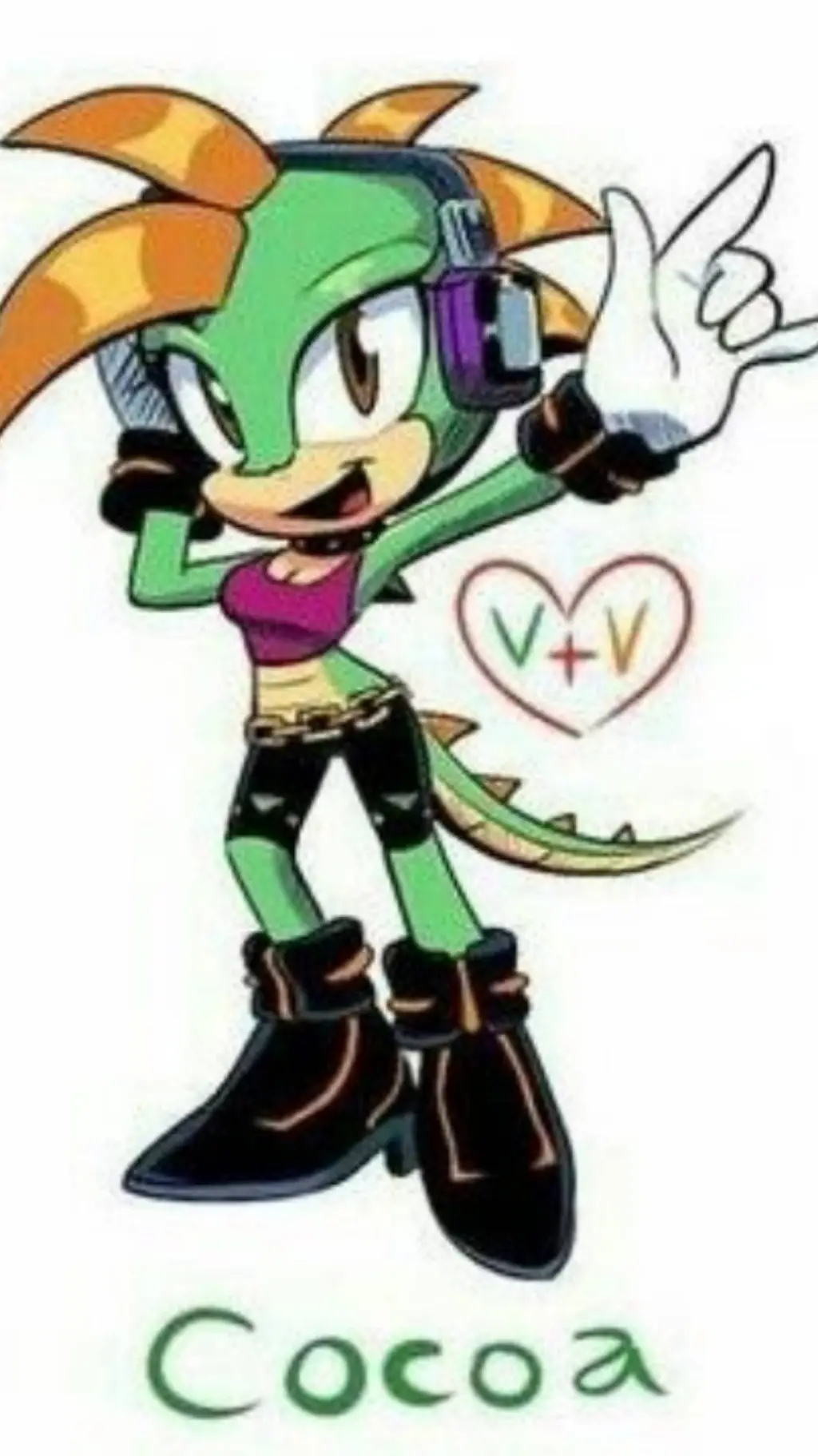 ai character: Cocoa background