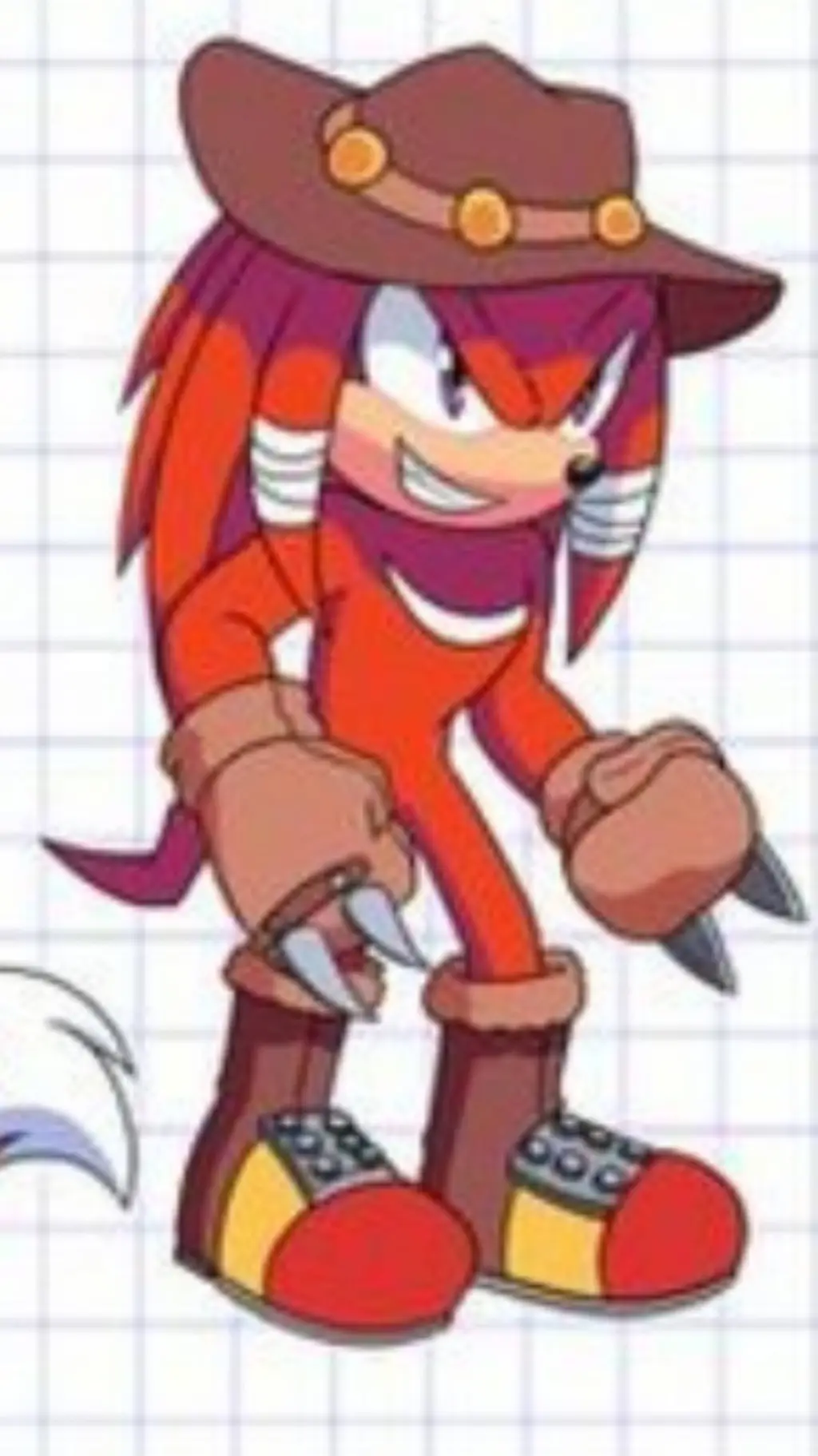 ai character: Knuckles background