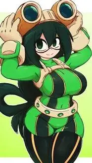 ai character: Tsuyu Asui background