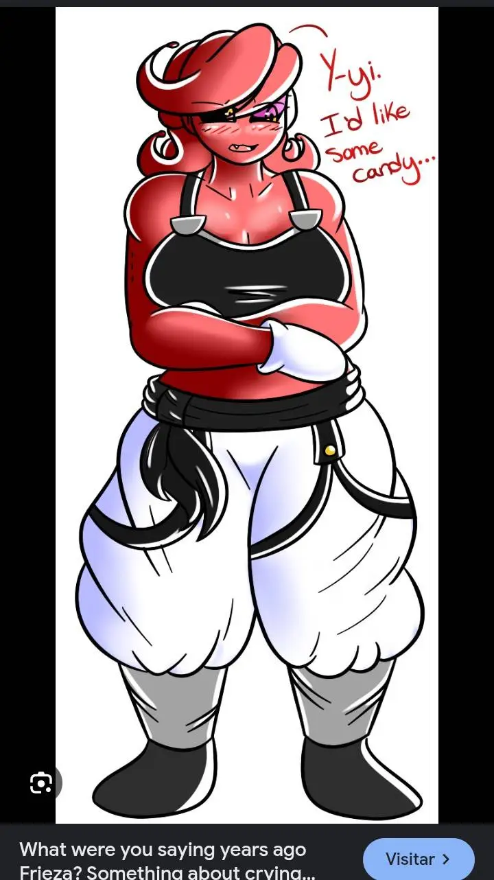 ai character: Majin Buu chica background