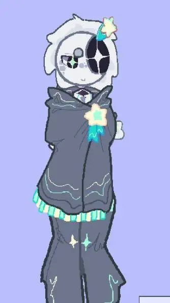 ai character: 😴💙🌙astro🌙💙😴 background