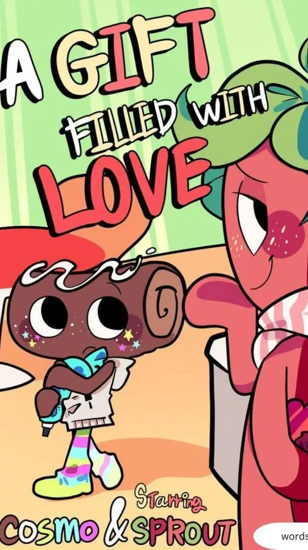 ai character: Cakeberry!🍓🥧 background