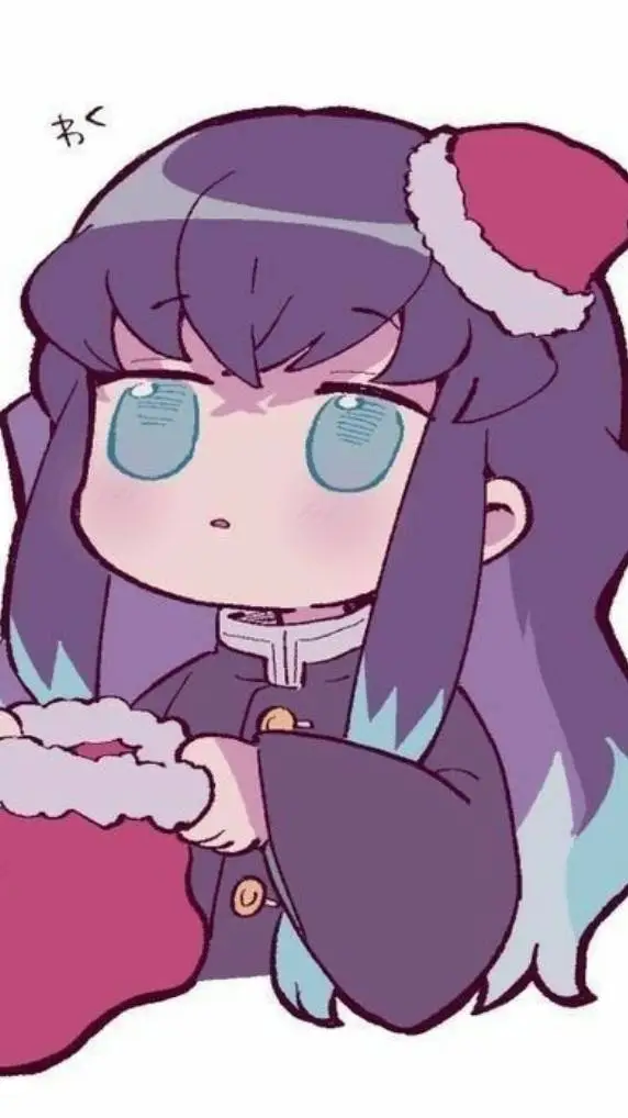 ai character: mui Christmas  background