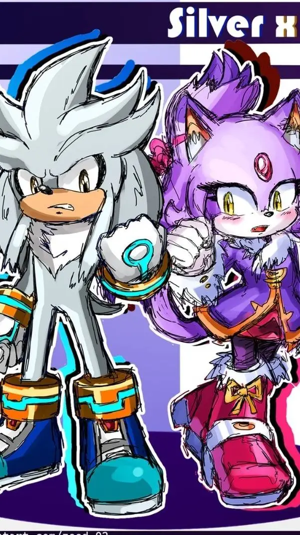 ai character: silver x blaze background