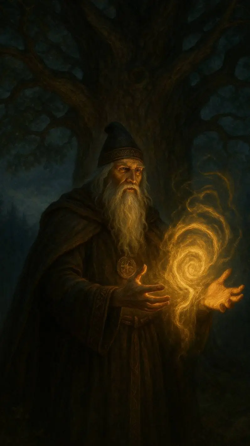 ai character: О Волхве background