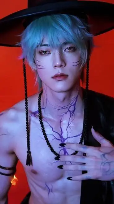 ai character: baby saja demon  background