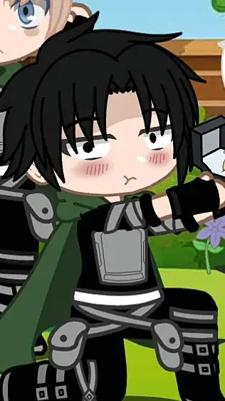 ai character: Levi Ackerman aot background