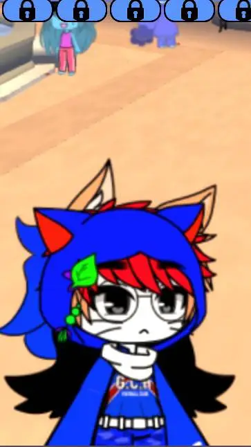 ai character: :3 background