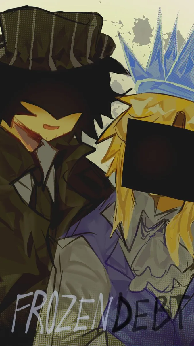 ai character: FROZENDEBT❄️💰 background