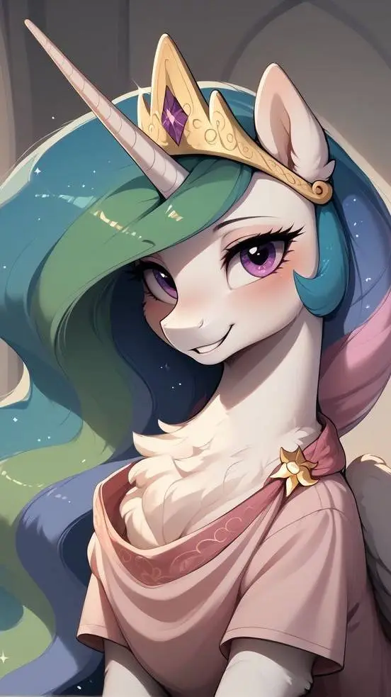 ai character: celestia  background