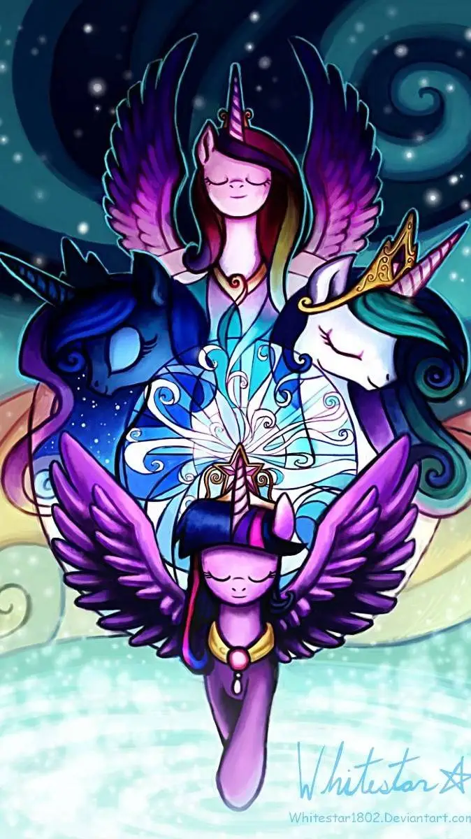ai character: twilight y cadance background