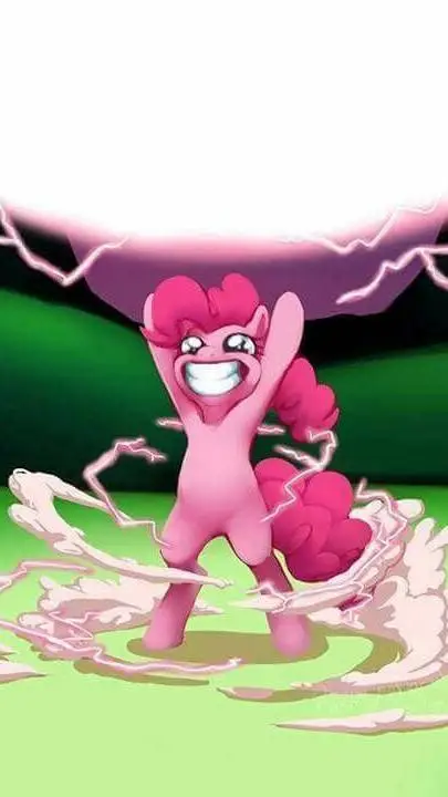 ai character: pinkie pie slime background