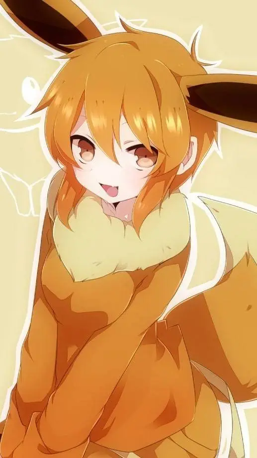 ai character: eevee  background