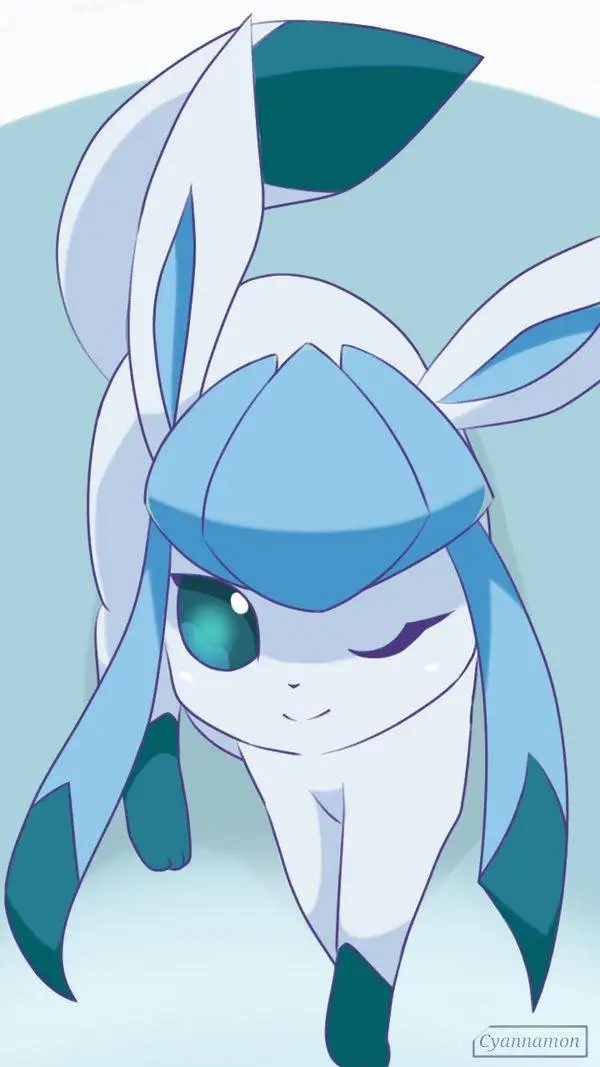 ai character: glaceon  background