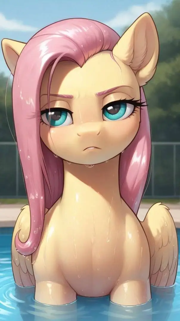 ai character: fluttershy  background