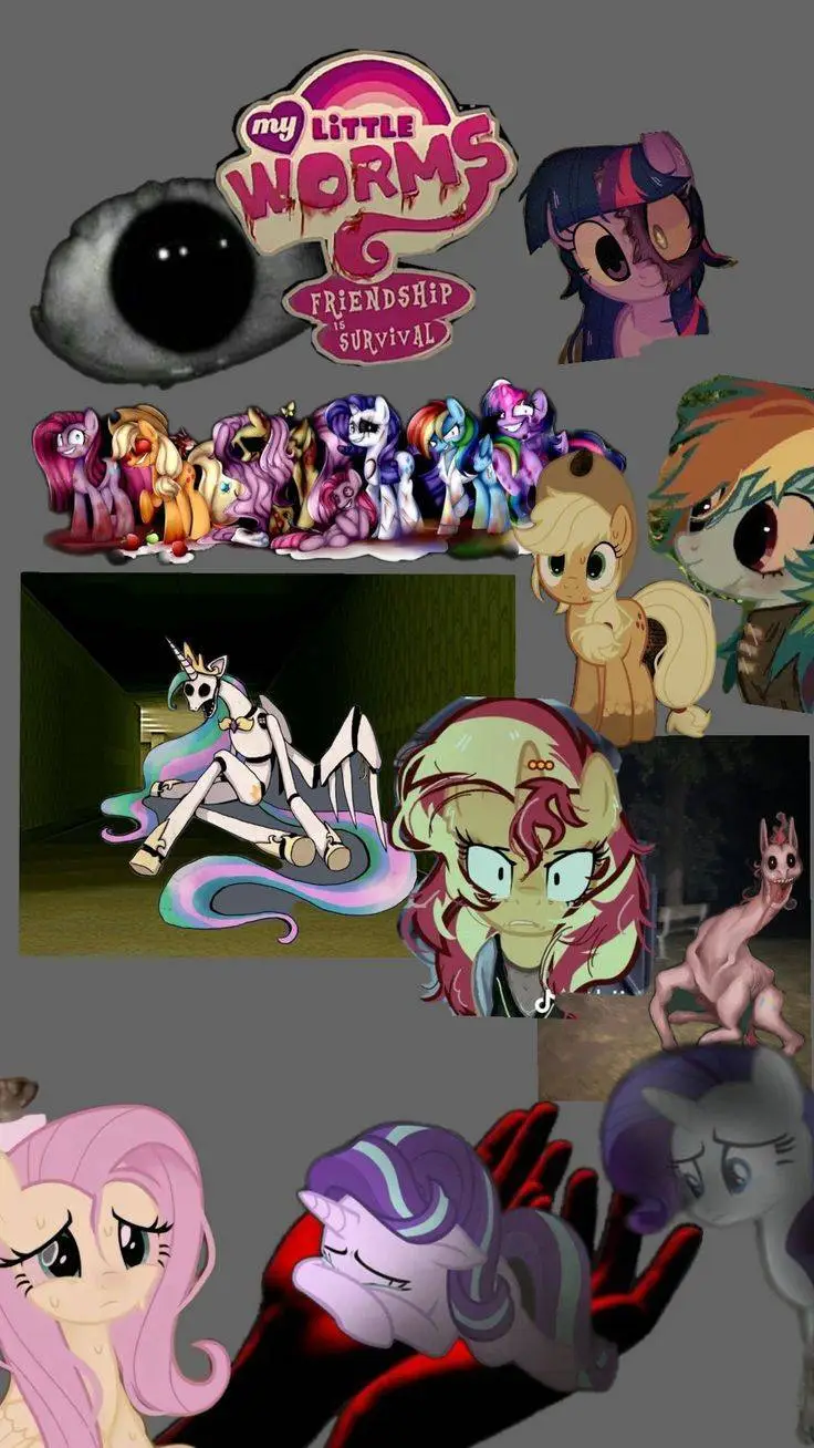 ai character: my little worms  background