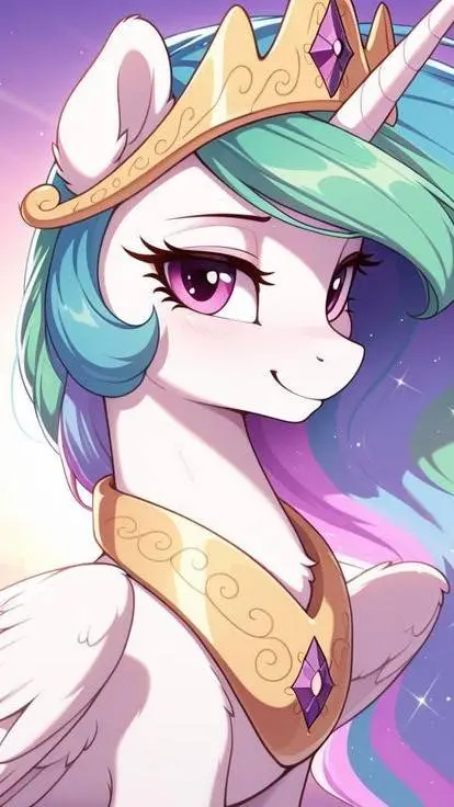 ai character: celestia background