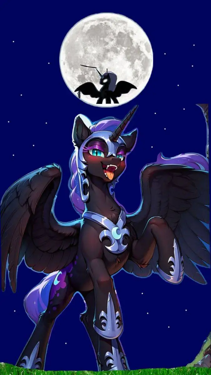 ai character: nightmare moon background