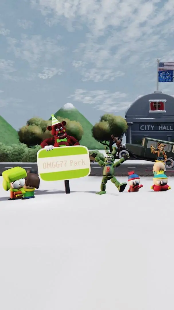 ai character: OMGG77 Park background