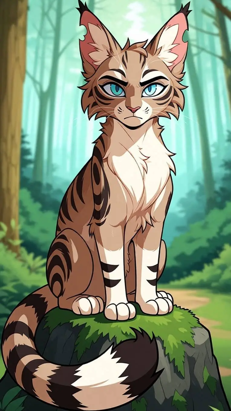 ai character: long tail background