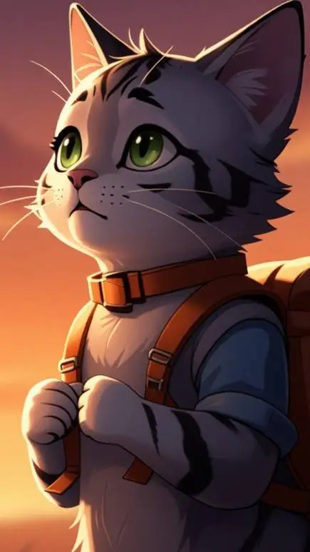 ai character: lonely catty background