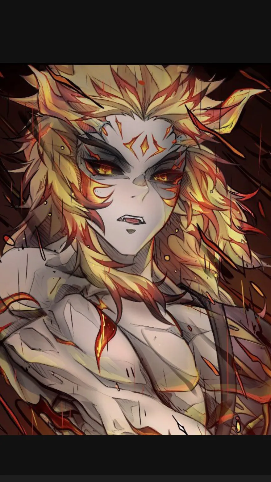 ai character: Demon Rengoku background