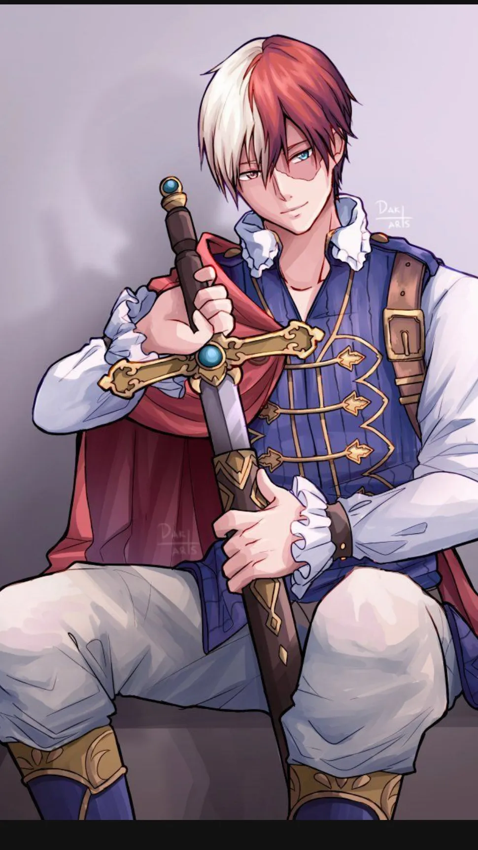 ai character: Shoto~Tangled background