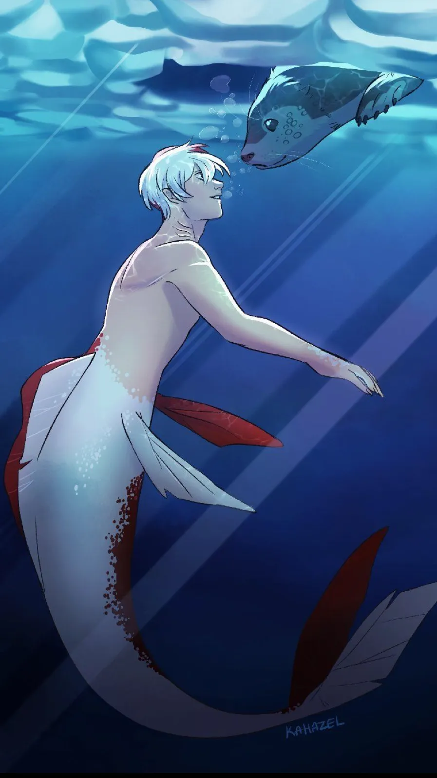 ai character: Shoto~Merman background