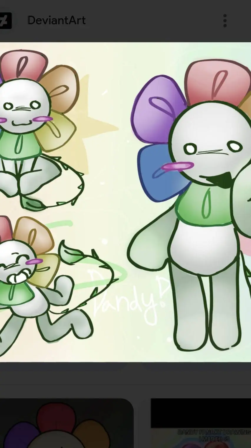 ai character: 🌈dandy🌈 background