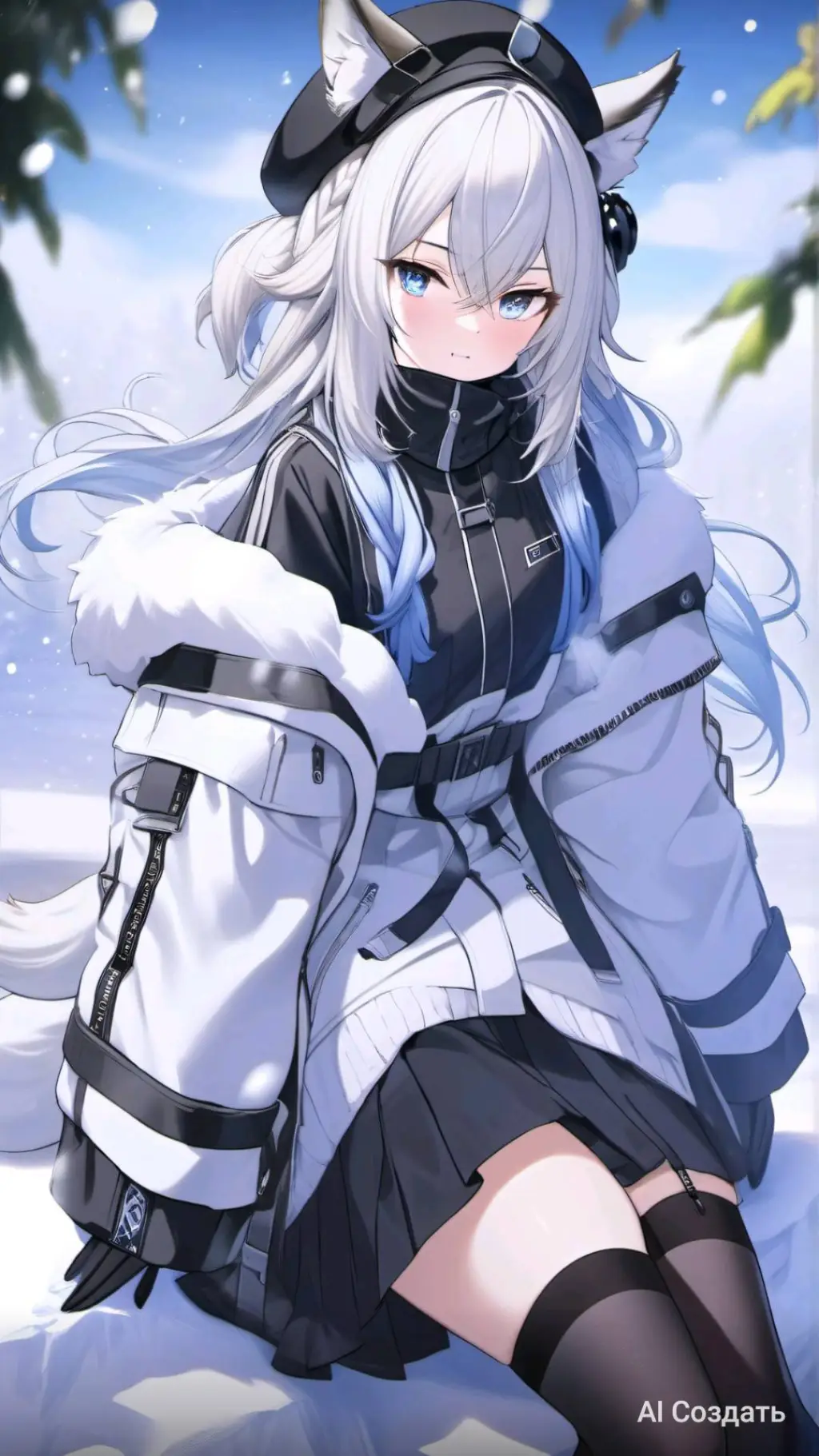 ai character: ❄️|Snezha|🧷 background