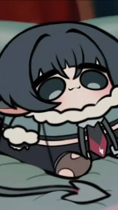 ai character: Jane Doe chibi background