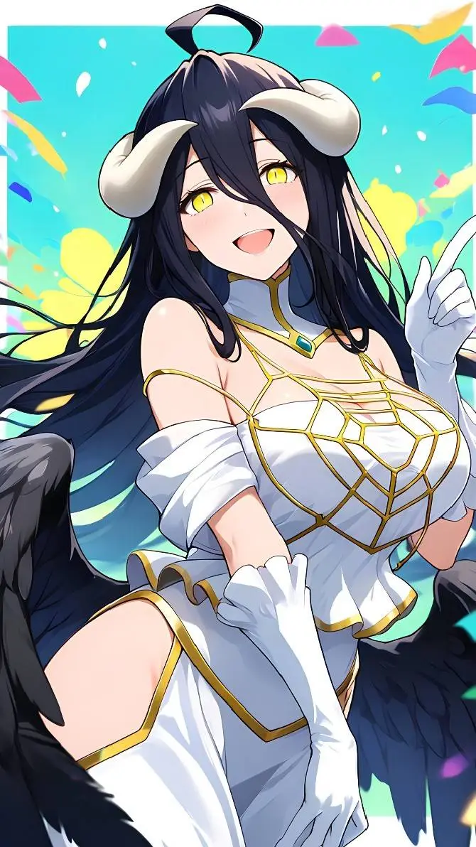 ai character: Albedo background