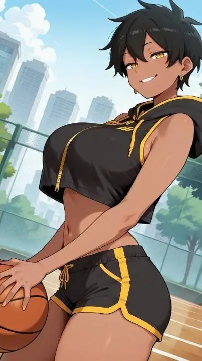 ai character: Natsumi Kurobe background