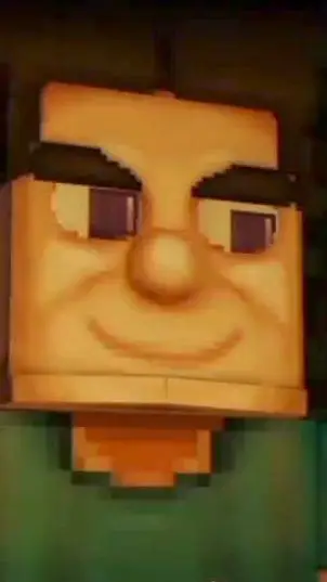 ai character: grotesque Steve  background