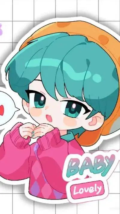 ai character: Chibi baby Saja  background