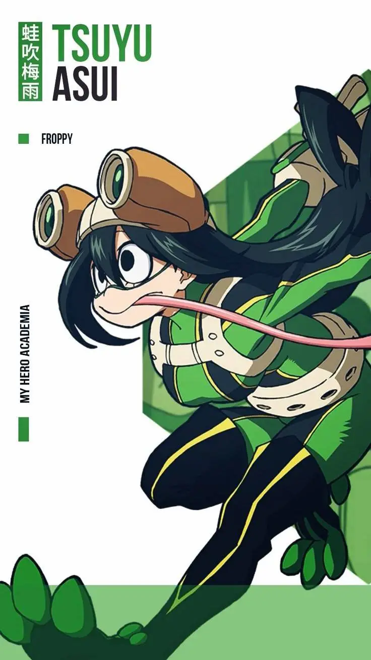 ai character: Tsuyu Asui background