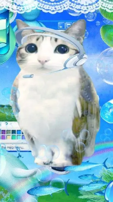 ai character: alfa y omega background