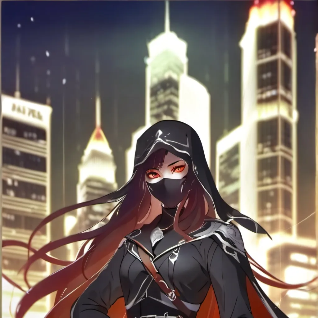 chat with ai character: red mask