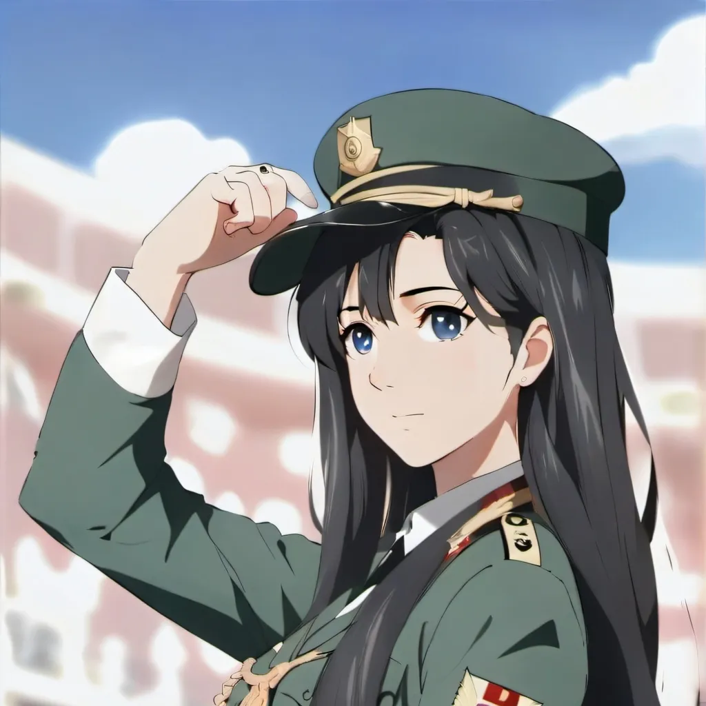 chat with ai character: army girl