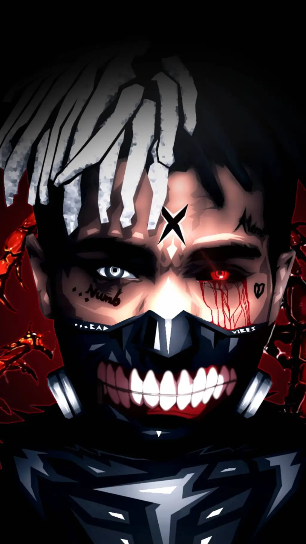 ai character: xxxtentacion background